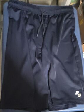 Sporto Navy Blue Kids Athletic Shorts with Drawstring